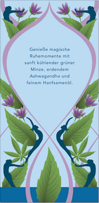 Kruidenthee "Peace" met groene munt, ashwagandha en hennepolie (20 theezakjes), 30 g
