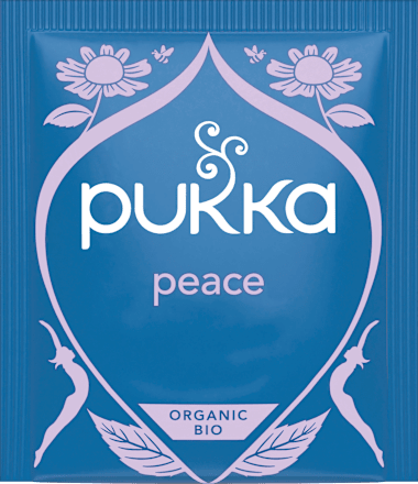 Kruidenthee "Peace" met groene munt, ashwagandha en hennepolie (20 theezakjes), 30 g