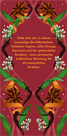 Kruidenthee "Winter Joy" met gember, rooibos, sinaasappel &amp; steranijs (20 theezakjes), 38 g