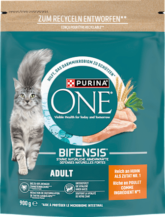 Droog kattenvoer met kip en volkoren granen, volwassen, 900 g