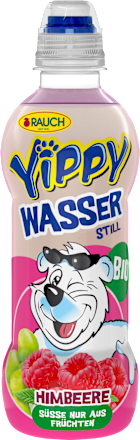 Frisdrank, water met framboos, 330 ml WEGWERP