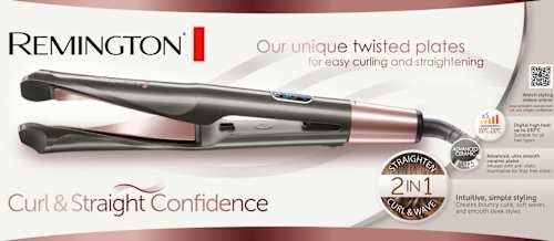 Stijltang Curl &amp; Straight Confidence S6606, 1 st.