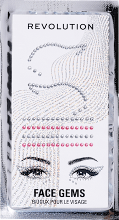 Gezichtsstenen Metallic Muse Silver Flick Eye Gems, 1 st.