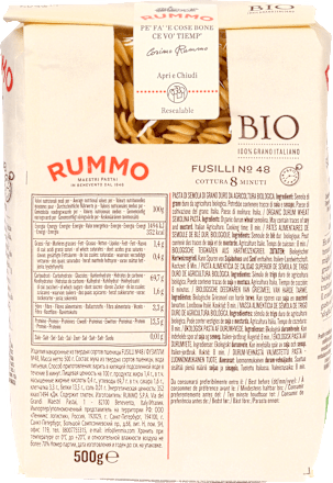 Pasta, Fusilli van tarwe, nr. 48, 500 g