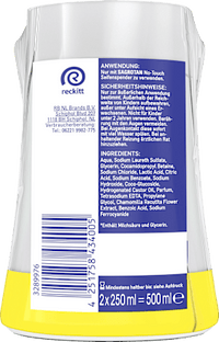 Flüssigseife No-Touch Kamille Nachfüllpack (2x250 ml), 500 ml