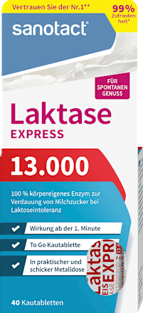 Express Lactase 13000 kauwtabletten, 18 g