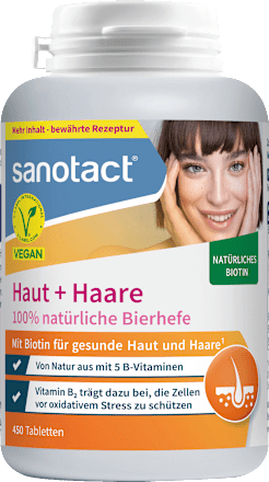 Huid + Haar Biergisttabletten 450 stuks, 220 g