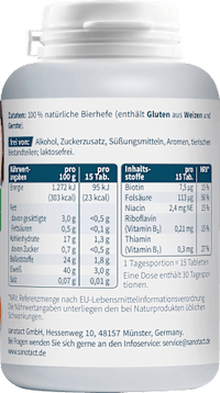 Huid + Haar Biergisttabletten 450 stuks, 220 g