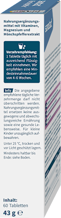 Monnikspeper tabletten 60 stuks, 43 g