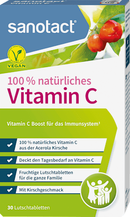 Natuurlijke vitamine C-zuigtabletten 30 stuks, 51 g