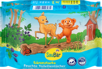 Vochtige toiletpapiertjes Bear Strong (2x60 stuks), 120 stuks