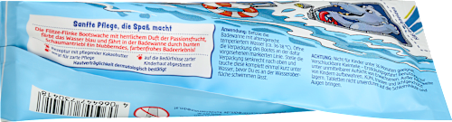 Kinderbadtoevoeging Flitze-Flinke Boothorloge blauw, 70 g