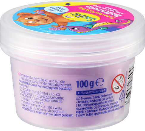 Kinderbadadditief Shapetastic Badklei met Tatoeage, 100 g