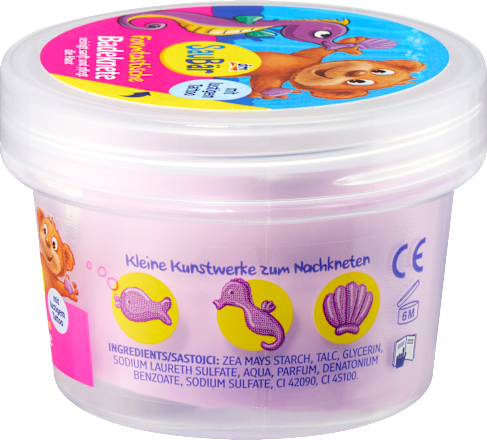 Kinderbadadditief Shapetastic Badklei met Tatoeage, 100 g