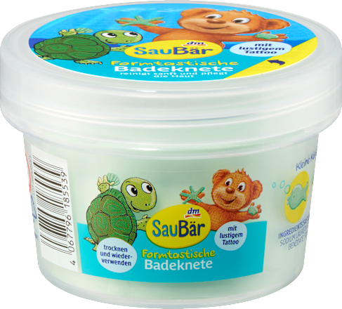 Kinderbadadditief Shapetastic Badklei met Tatoeage, 100 g