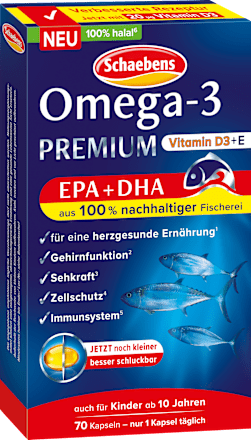 Omega-3 Premium Zalmolie Capsules 70 stuks, 40 g