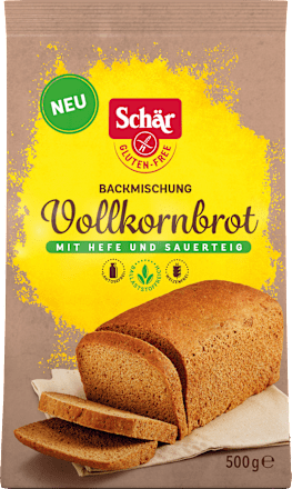 Bakmix, volkorenbrood, glutenvrij, 500 g
