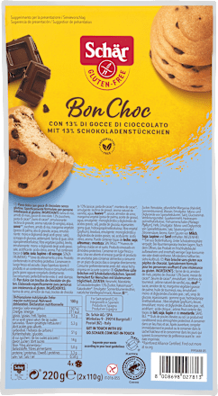 Rolletjes, chocolade "Bon Choc" (4 stuks), glutenvrij, 220 g