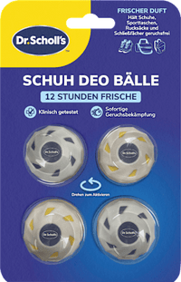 Schoendeodorantballen, 4 stuks