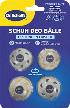 Schoendeodorantballen, 4 stuks