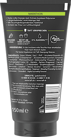 Haargel Marathon, 150 ml