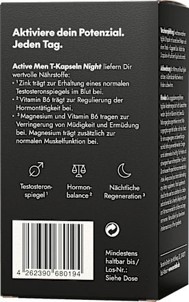 Active MEN T-Capsules Nacht 60 stuks, 32 g