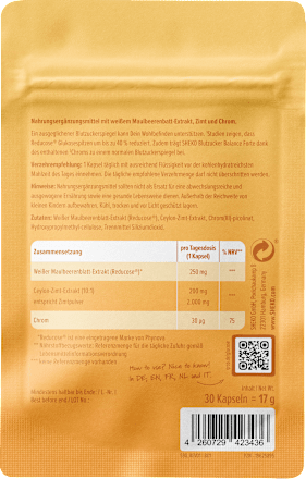 Bloedsuikerbalans Forte Capsules, 17 g