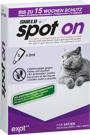 Vloeistof voor insectenwerend middel voor katten (5x2 ml), 10 ml
