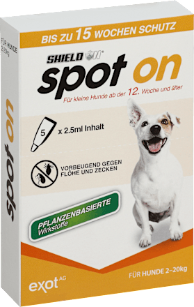 Vloeistof voor insectenwerend middel voor kleine honden (5 x 2,5 ml), 12,5 ml
