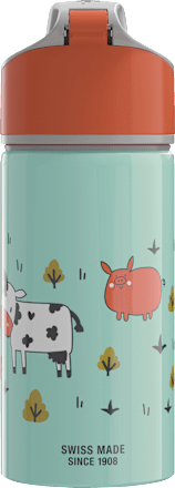 Kinderdrinkfles van aluminium met tractor, 400 ml, 1 stuk