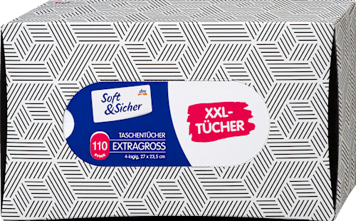 Tissues doos met extra grote tissues (110 stuks), 110 stuks