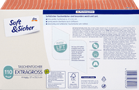 Tissues doos met extra grote tissues (110 stuks), 110 stuks