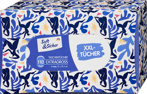 Tissues doos met extra grote tissues (110 stuks), 110 stuks