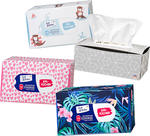 Tissues doos met extra grote tissues (110 stuks), 110 stuks