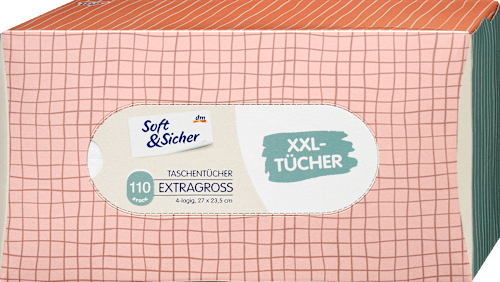 Tissues doos met extra grote tissues (110 stuks), 110 stuks