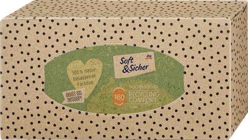 Tissues Box Recycling 3-laags, 160 stuks