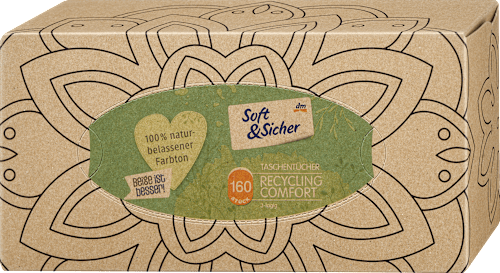 Tissues Box Recycling 3-laags, 160 stuks