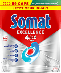 Vaatwasserdoppen Excellence 4in1, 59 stuks