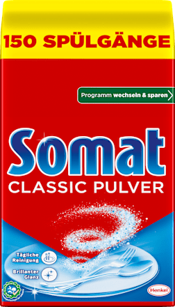 Vaatwaspoeder Classic XXL 150 wasbeurten, 2,4 kg