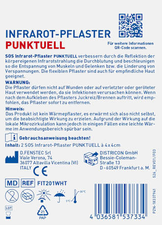 Flexibele infraroodpleisters, 2 stuks