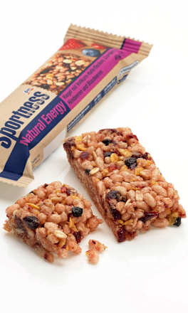 Energiereep, Natural Energy, volkoren havervlokken, veenbessen, frambozen en bosbessen, 40 g