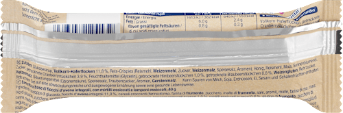 Energiereep, Natural Energy, volkoren havervlokken, veenbessen, frambozen en bosbessen, 40 g