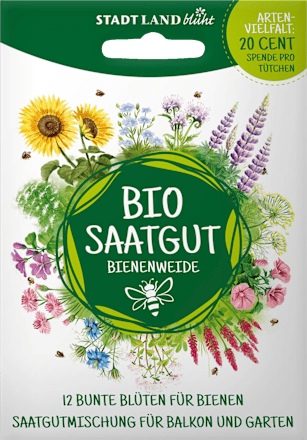 Zaden, bijenweide, 12 kleurrijke bloemen voor bijen, 5 g