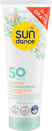 Gevoelige zonnebrandcrème SPF 50 Overfill, 125 ml