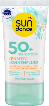 Zonnebrandcrème voor het gezicht, gevoelig SPF 50+, 50 ml