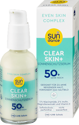 Zonnebrandcrème voor het gezicht, heldere huid + SPF 50+, 50 ml