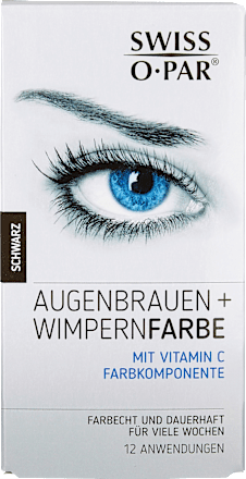 Wenkbrauwen- en wimperverf zwart, 1 stuk