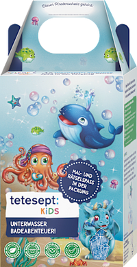 Cadeauset badadditieven kinderen onderwateravontuur 3-delig, 1 stuk