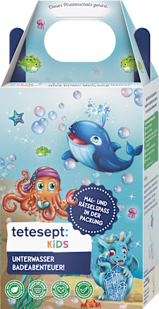 Cadeauset badadditieven kinderen onderwateravontuur 3-delig, 1 stuk