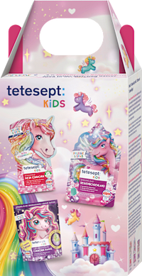 Cadeauset kinderbadtoevoeging eenhoornwereld 3-delig, 1 stuk